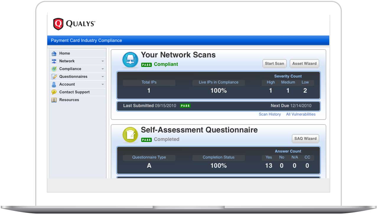 PCI Features Screenshot